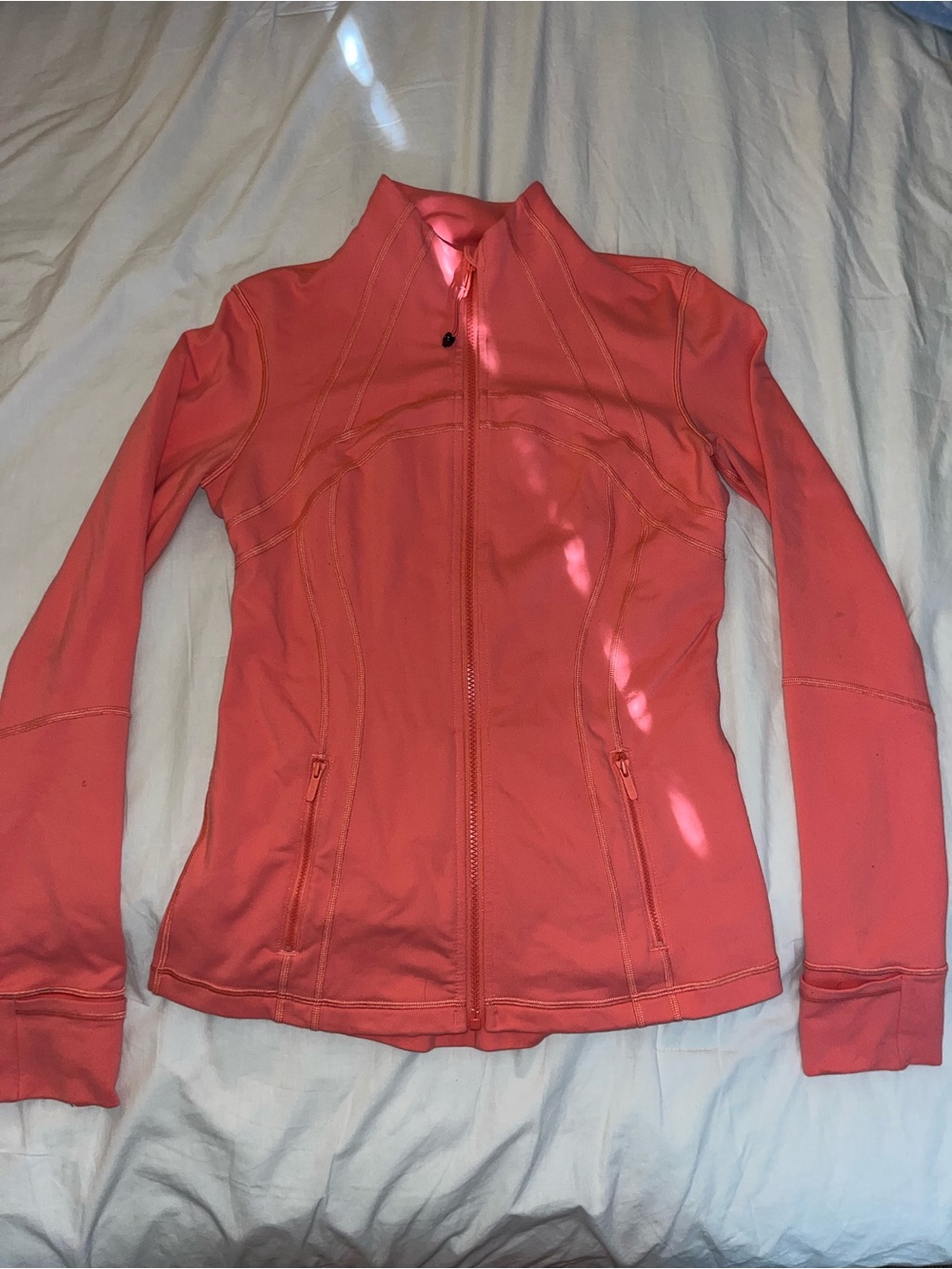 Lululemon Define Jacket Nulu in color Coral